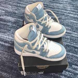Toddler denim Jordan 1 size 10c